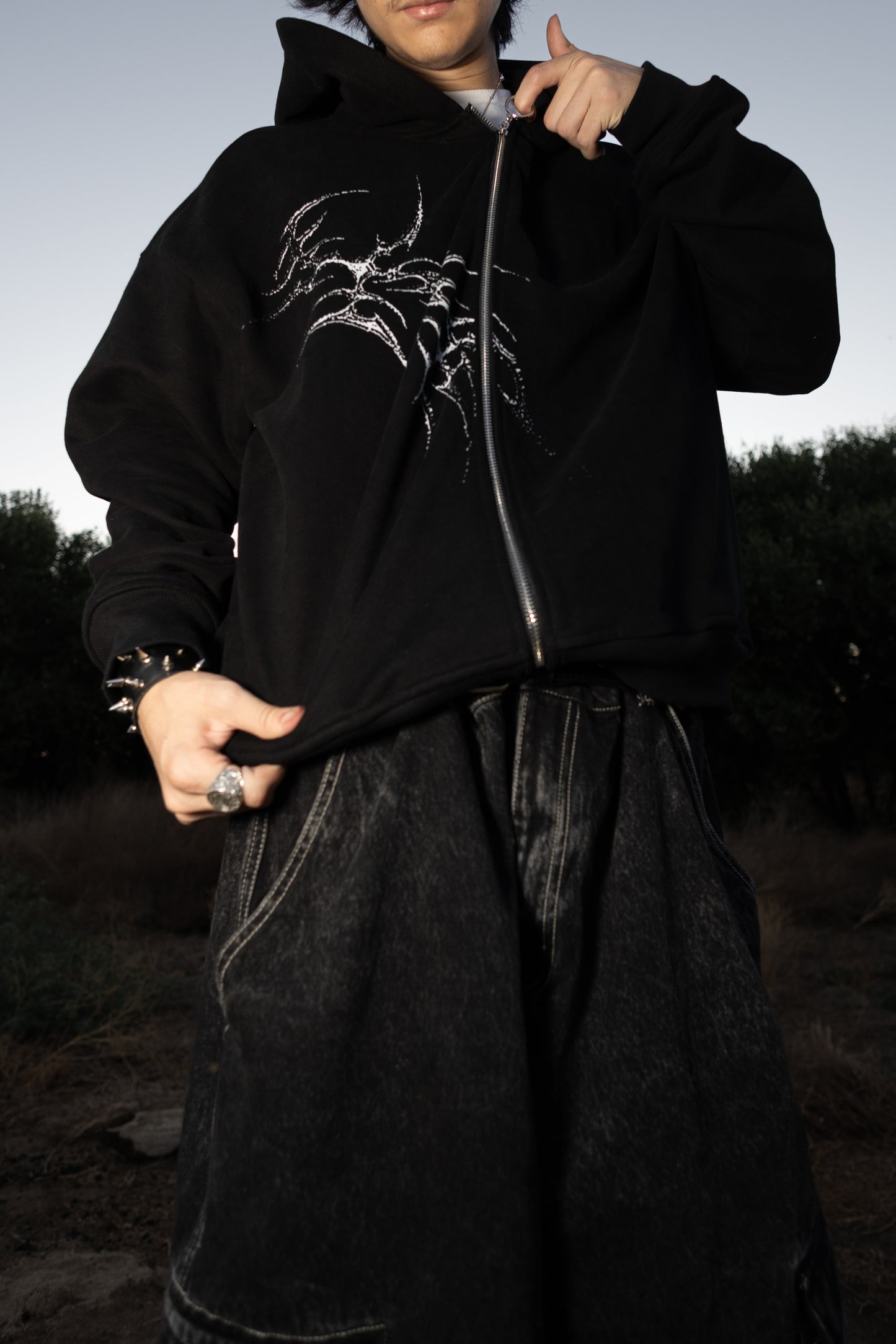 “CEMETERY” ZIP UP